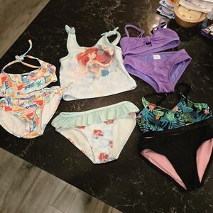 Lot Of 4 Girls Bathing Suits